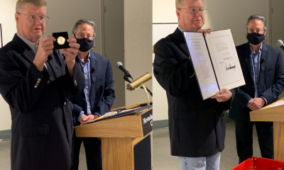 U.S. Representative Mark Amodei (NV-02) today presented the Nevada State Museum with a 2021 Commemorative Morgan Dollar, in honor of the Carson City Mint and the 100th anniversary of the last Morgan Dollar minted.
