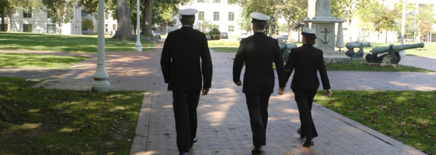 Naval Academy students in Annapolis